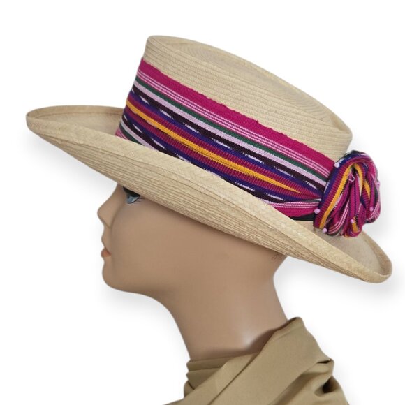 The Palm Hats Factory "La Giralda" Crafted by The Maya-Quiche Indians Panama Hat - Picture 3 of 8